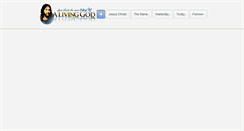 Desktop Screenshot of alivinggod.com